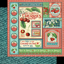 Load image into Gallery viewer, Graphic 45 Papercrafting Paper 8" x 8" Paper Pad - Life's a Bowl of Cherries (4502580)
