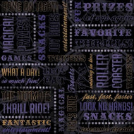Karen Foster Design 12x12 Scrapbook Paper Thrill Ride Collage (64437)