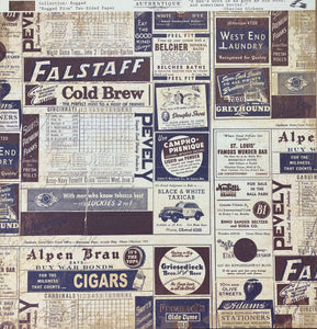 Authentique Rugged Collection 12x12 Scrapbook Paper Rugged Five (RUG005)