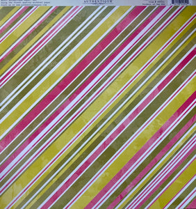Authentique Utopia Collection 12x12 Scrapbook Paper Rejuvenate (UTP001)