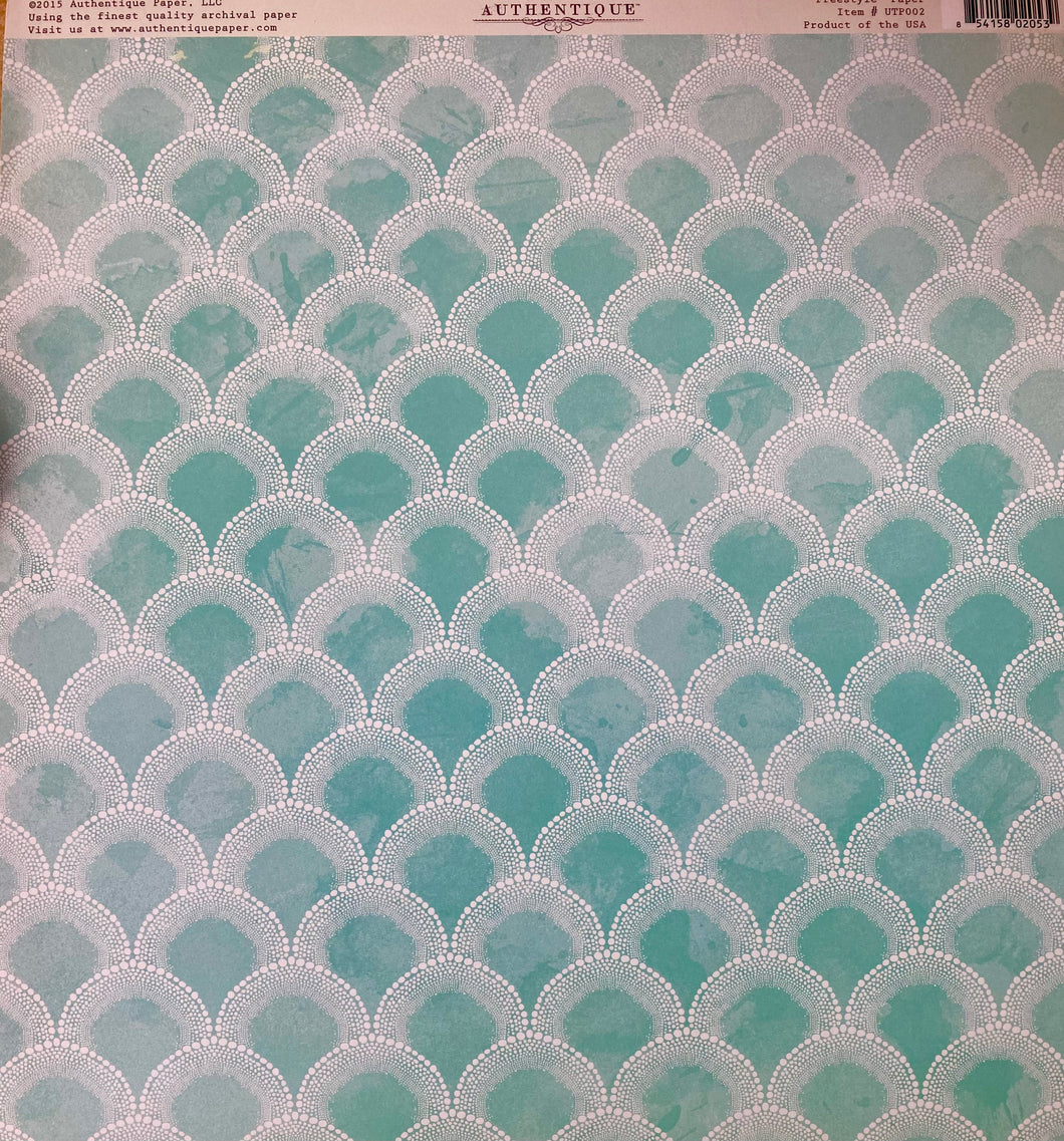 Authentique Utopia Collection 12x12 Scrapbook Paper Freestyle (UTP002)