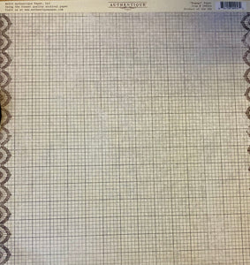 Authentique Irresistible Collection 12x12 Scrapbook Paper Engage (IRR004)