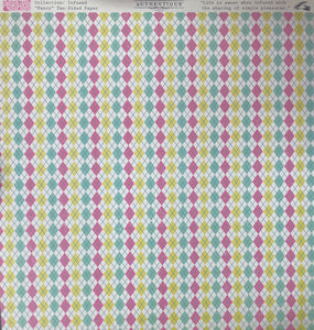 Authentique Infused Collection 12x12 Scrapbook Paper Fancy (INF002)
