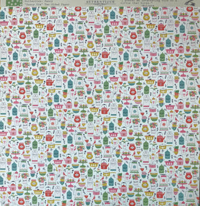 Authentique Saucy Collection 12x12 Scrapbook Paper Saucy Six (SAU006)