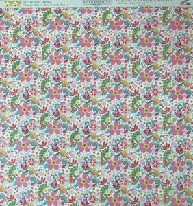 Authentique Saucy Collection 12x12 Scrapbook Paper Saucy Five (SAU005)