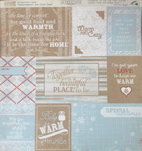 Load image into Gallery viewer, Authentique Cozy Collection 12x12 Scrapbook Paper Enhancements (COZ007)
