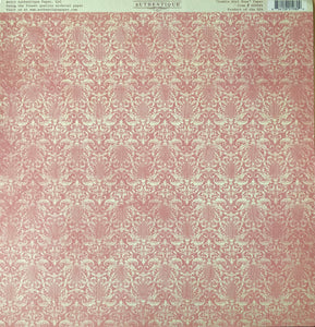 Authentique Cuddle Girl Collection 12x12 Scrapbook Paper Cuddle Girl Four (GCD004)