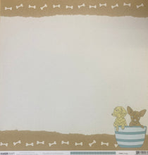 Load image into Gallery viewer, Kaisercraft Pawfect Collection 12x12 Scrapbook Paper Puppy (P2262)
