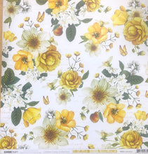 Load image into Gallery viewer, Kaisercraft Golden Grove Collection 12x12 Scrapbook Paper Gold Dahlia (P2352)
