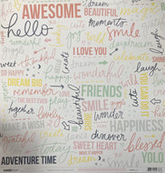 Kaisercraft Daydreamer Collection 12x12 Scrapbook Paper Yolo (P2338)