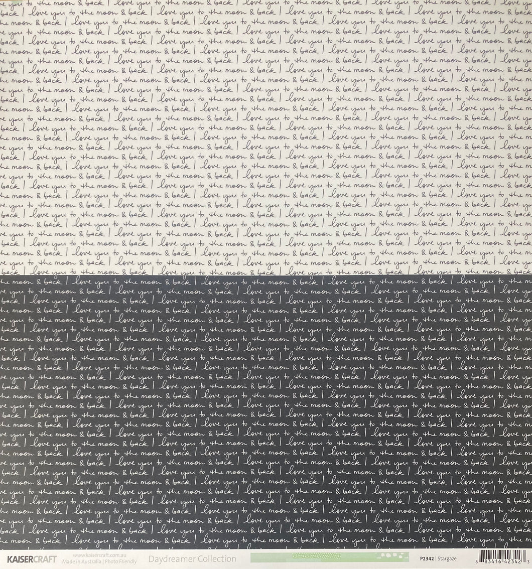 Kaisercraft Daydreamer Collection 12x12 Scrapbook Paper Stargaze (P2342)