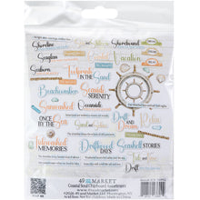 Load image into Gallery viewer, 49 and Market Coastal Soul Chipboard Assortment ( JCS-36992)
