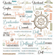 Load image into Gallery viewer, 49 and Market Coastal Soul Chipboard Assortment ( JCS-36992)
