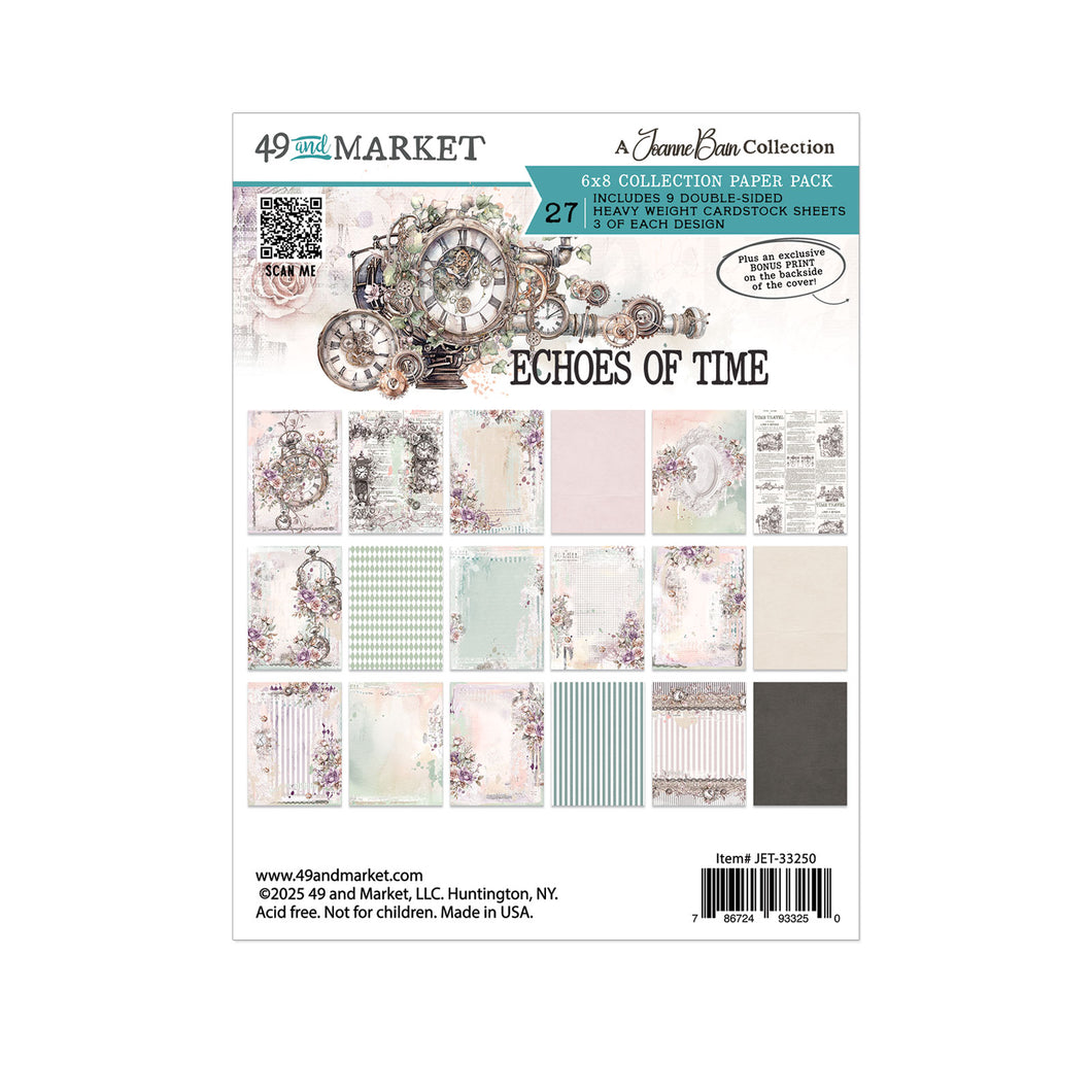 49 and Market  - Echos of Time  6x8 Paper Pack (JET-33250)