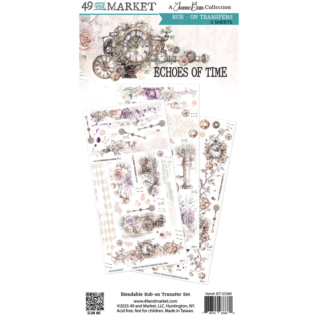 49 and Market  - Echos of Time Rub Ons (JET-33380)