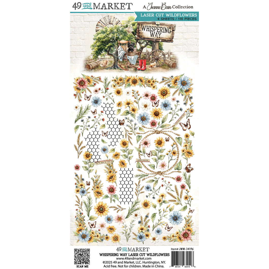 49 and Market  - Whispering Way Laser Cut WildFlowers (JWW-4916)