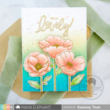 Load image into Gallery viewer, Mama Elephant Stamp &amp; Die Set Poppy Flowers
