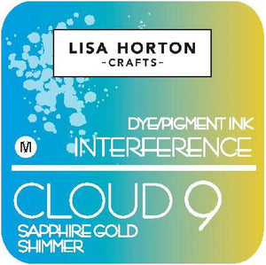 Lisa Horton Crafts Cloud 9 Interference Dye/Pigment Ink Sapphire Gold Shimmer
