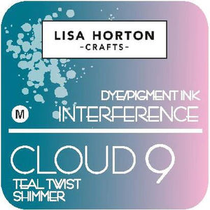 Lisa Horton Crafts Cloud 9 Interference Dye/Pigment Ink Teal Twist Shimmer