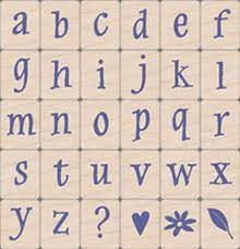 Hero Arts Rubber Stamps Classic Lowercase Alphabets (LL847)