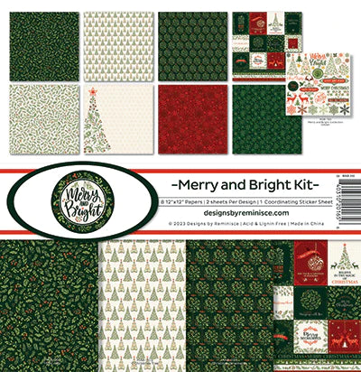 Reminisce Merry and Bright 12x12 Collection Kit (MAB-200)