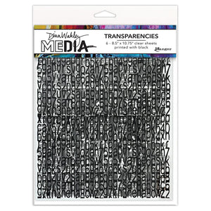 Dina Wakley Media Transparencies - Typography Set 2- (MDA82668)