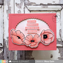 Load image into Gallery viewer, Mama Elephant Stamp &amp; Die Set Poppy Flowers
