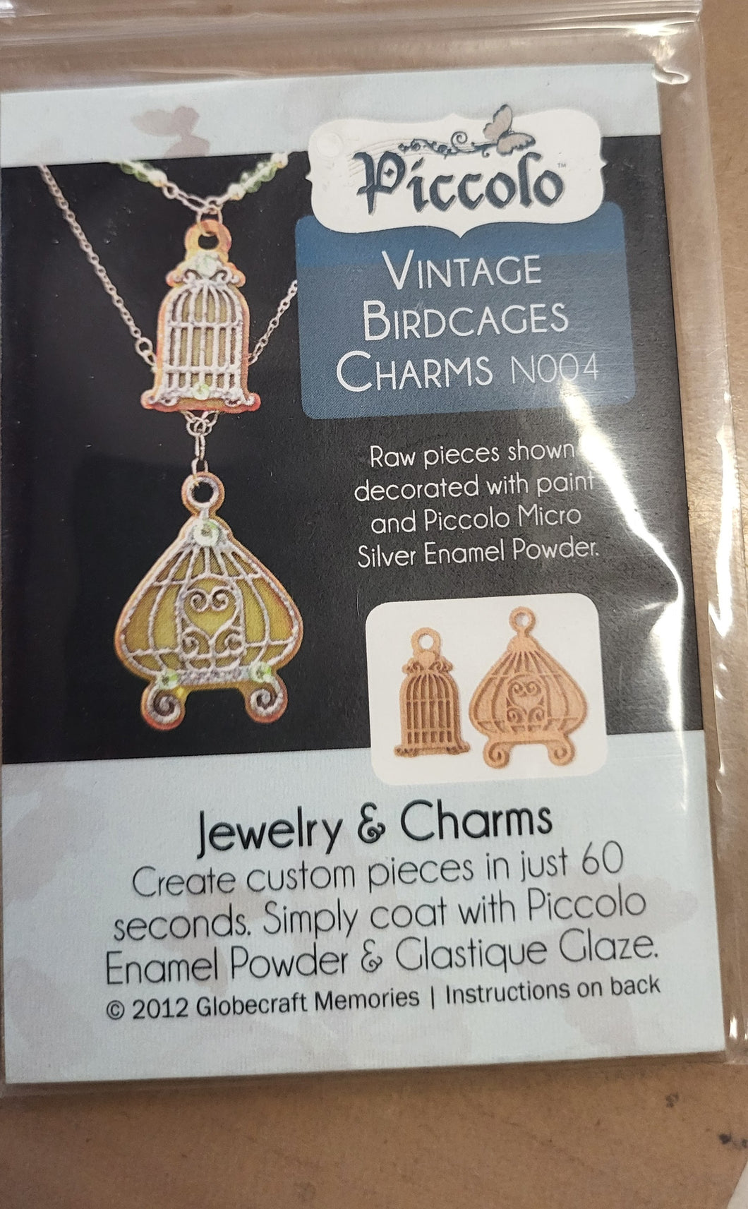 Globecraft Memories Vintage Birdcages Charms (N004)