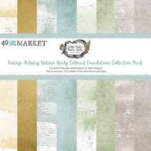 Load image into Gallery viewer, 49 and Market Vintage Artistry Nature Study Collection 12x12 Colored Foundations Collection Pack (NS-41664)

