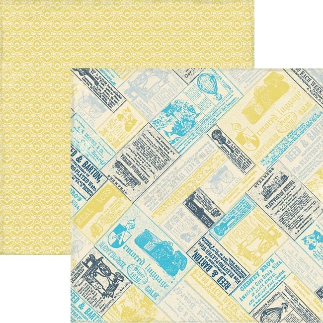 Authentique Favorite Collection 12x12 Scrapbook Paper Noteable