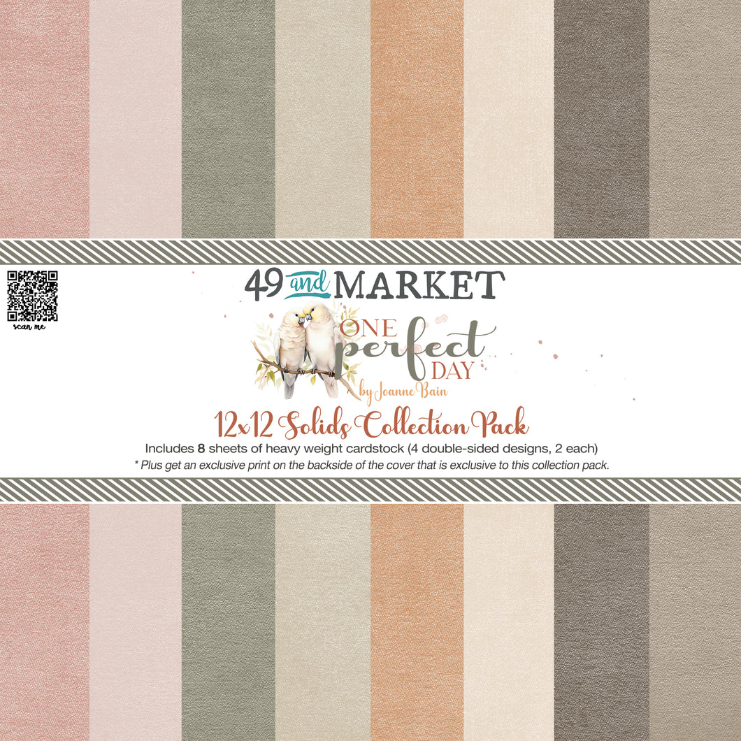 49 & Market One Perfect Day 12x12 Solid Collection Paper Pack (OFD-30778)