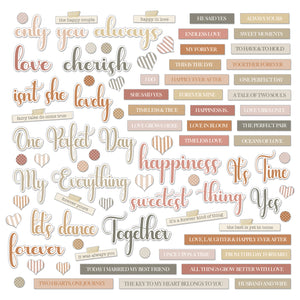 49 & Market One Perfect Day Chipboard Words (OFD-30952)