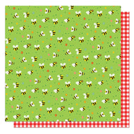 Photoplay Paper Go Outside and Play Collection Busy Bee 12x12 Scrapbook Paper (PLA3443)