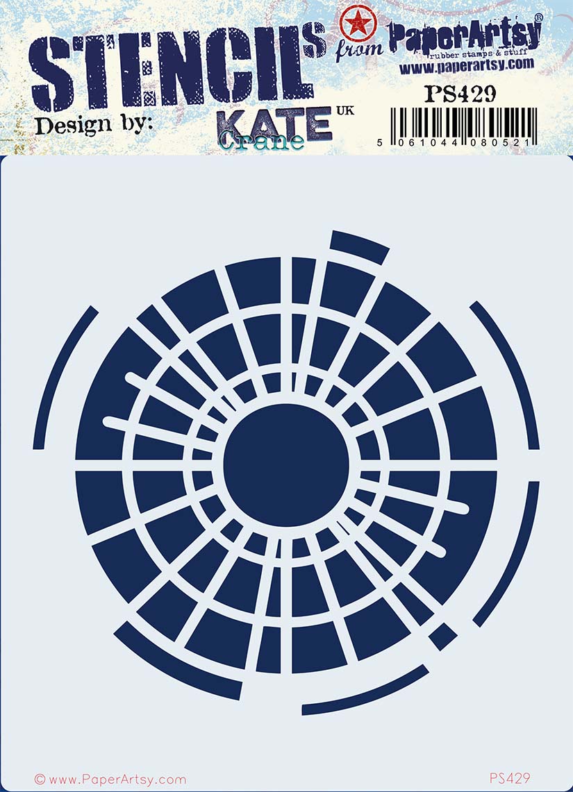 PaperArtsy Stencil Color Wheel designed by Kate Crane (PS429)