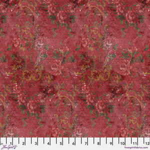 Tim Holtz Freespirit Fabric Red Tapestry (PWTH226.RED)