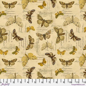 Tim Holtz Freespirit Fabric Yellow Specimen (PWTH244.YELLOW)