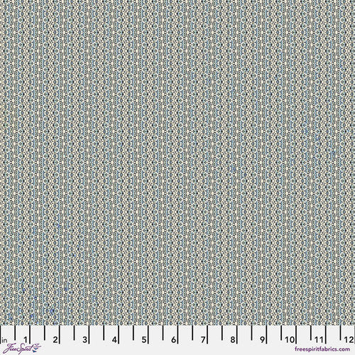 Tim Holtz Freespirit Fabric  Blue Tiny Print (PWTH288.Blue)