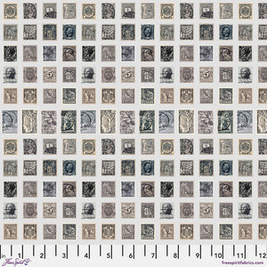 Tim Holtz Freespirit Fabric Charcoal Stamps  (PWTH311.CHARCOAL)