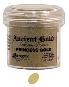 gold embossing powder