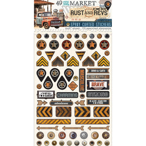 49 & Market Rust and Revs Wishing Bubble Epoxy Stickers (RAR-29147)