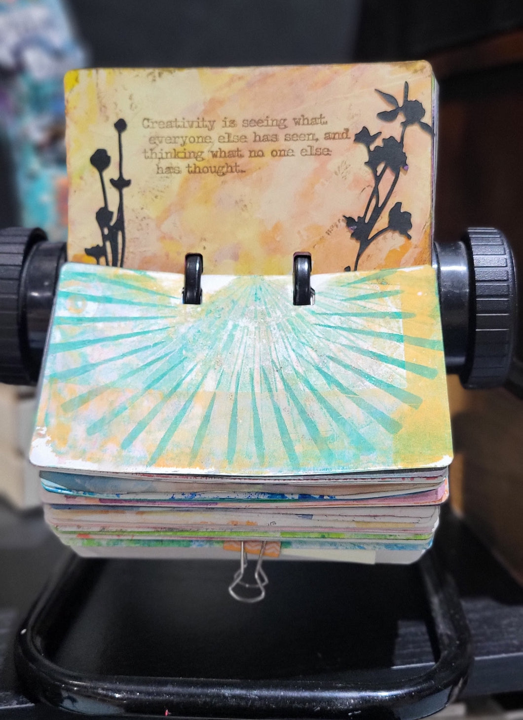 Explore Mixed Media Techniques on Rolodex  - Distress Oxides January 25th, 2025