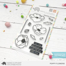 Load image into Gallery viewer, Mama Elephant Stamp &amp; Die Set Poppy Flowers
