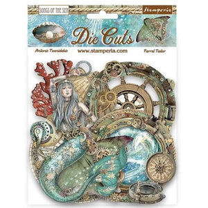 Stamperia Songs of the Seas Collection Chip Board Die Cuts (DFLDC84)