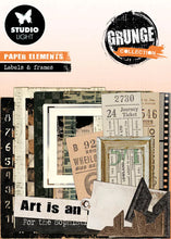 Load image into Gallery viewer, Studio Light Grunge Collection Paper Elements Labels and Frames (SL-GR-PE05)
