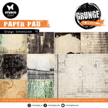 Load image into Gallery viewer, Studio Light Grunge Collection 8x8 Grunge Inventions Paper Pad (SL-GR-PP110)

