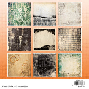 Studio Light Grunge Collection 8x8 Grunge Inventions Paper Pad (SL-GR-PP110)