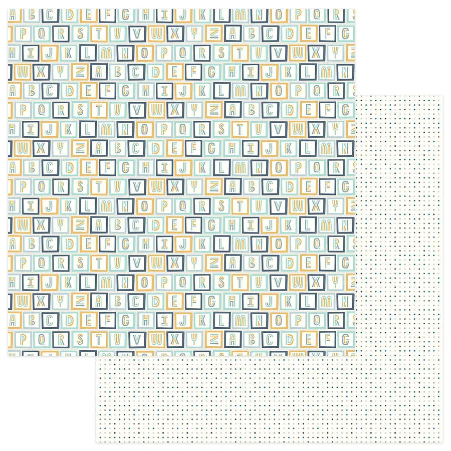 Photoplay Paper Snuggle Up Collection 12x12 Scrapbook Paper All Stacked Up (SNG9243)