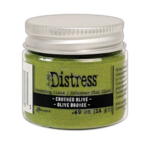 Tim Holtz Distress Embossing Glaze Crushed Olive (TDE79163)