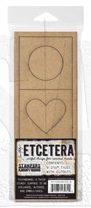 Tim Holtz Etcetera Collection Mosaic Large Tiles with Cut Outs (THETC018)