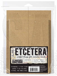 Tim Holtz Etcetera Collection Rectangle Panels (THETC020)